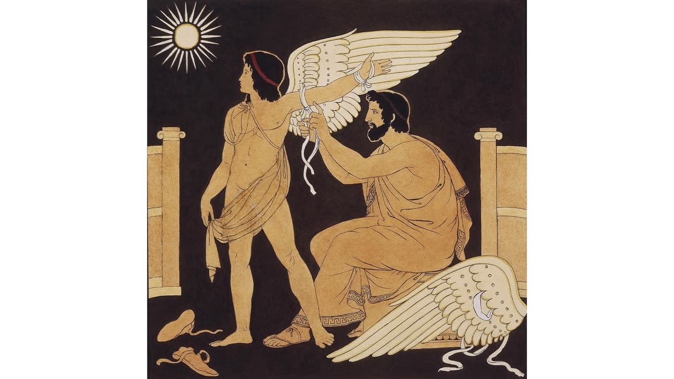 Ikaros i den grekiska mytologin är ett klassiskt exempel på att högmod går före fall, trots varningar. Foto: Shutterstock