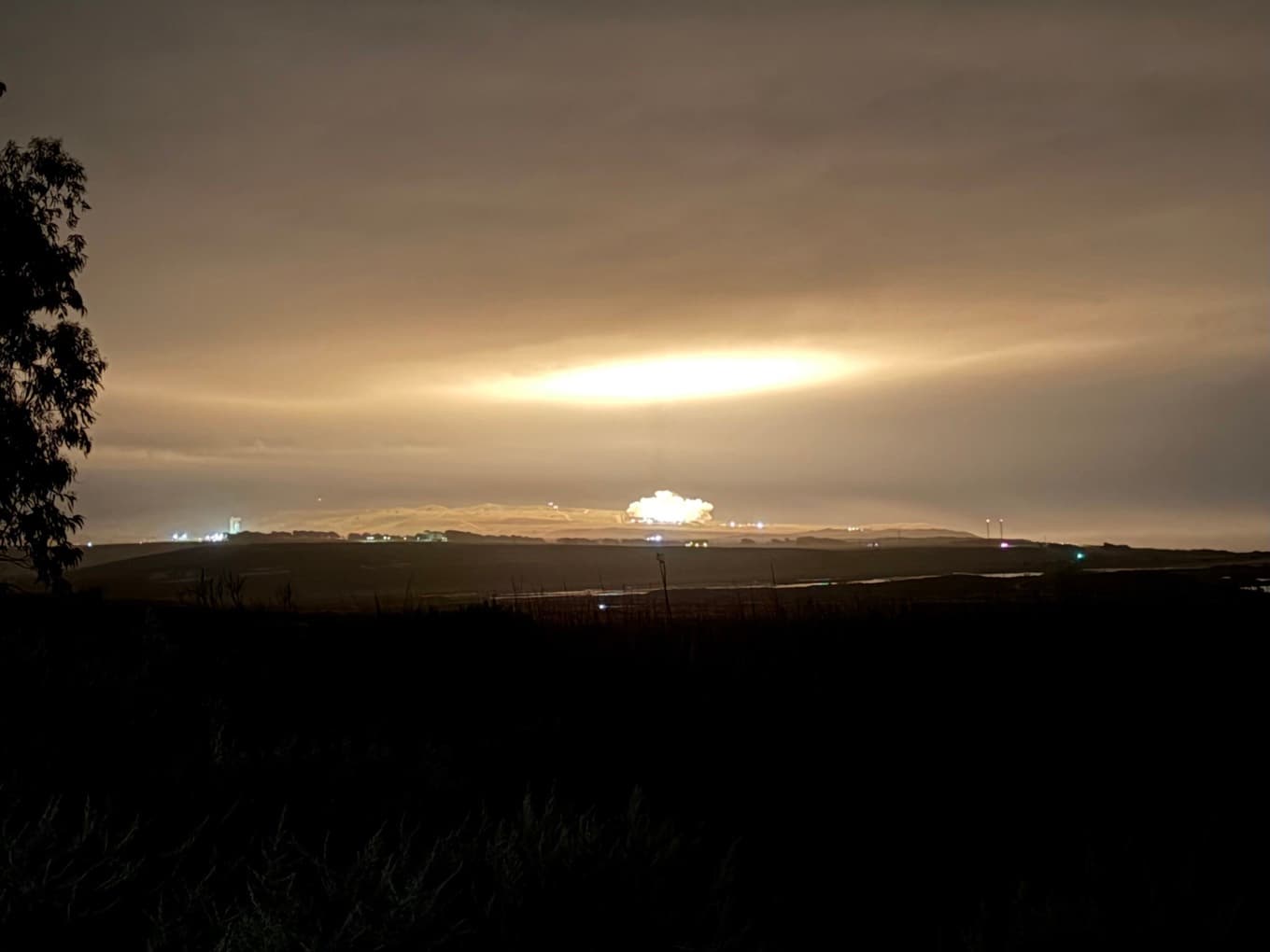 Uppskjutningen skedde från flygbasen Vandenberg i Kalifornien och utfördes av rymdbolaget Space X. Foto: Försvarsmakten