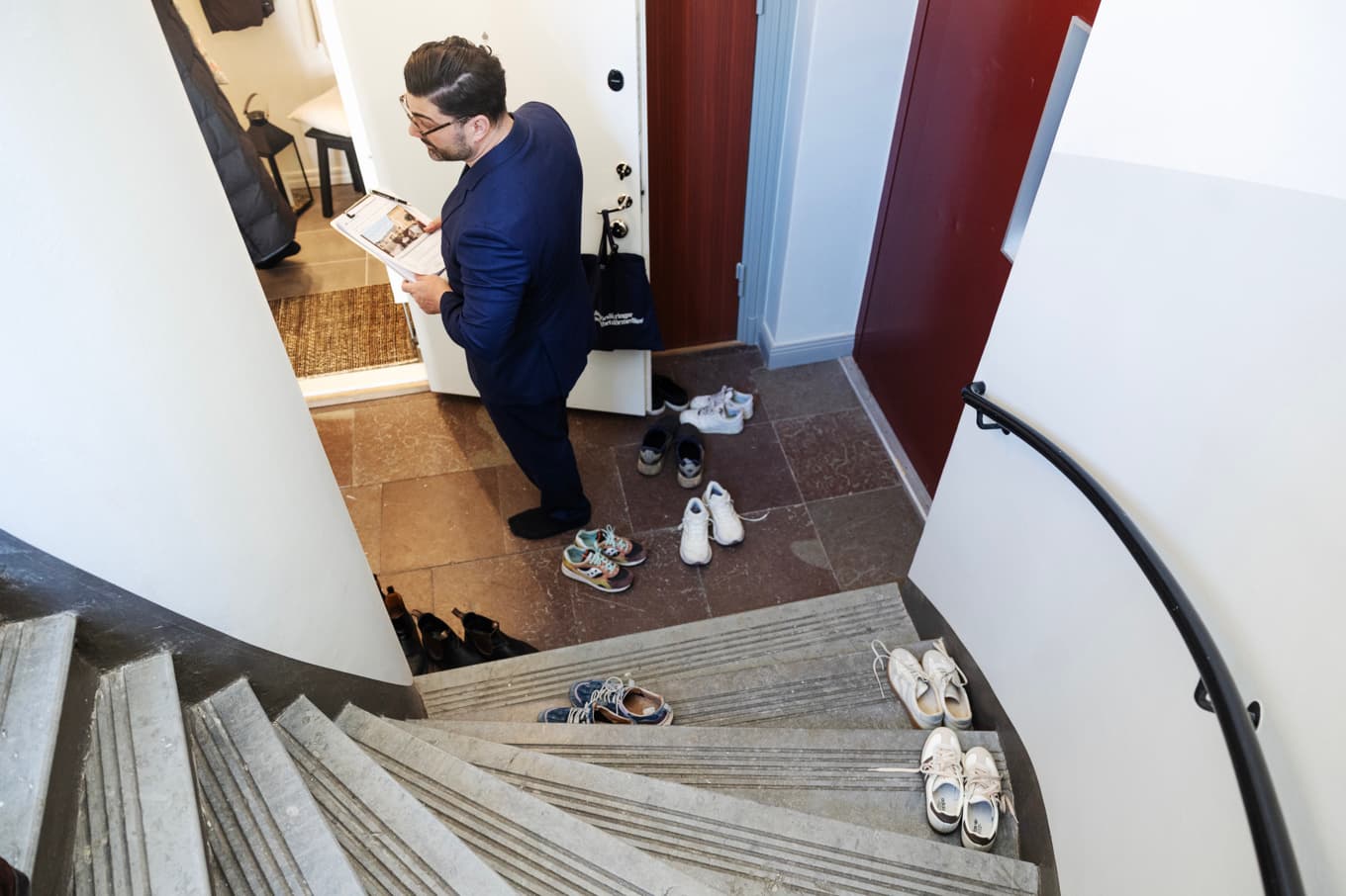 Visning av en lägenhet på Kungsholmen i Stockholm. Arkivbild. Foto: Nicklas Thegerström / TT
