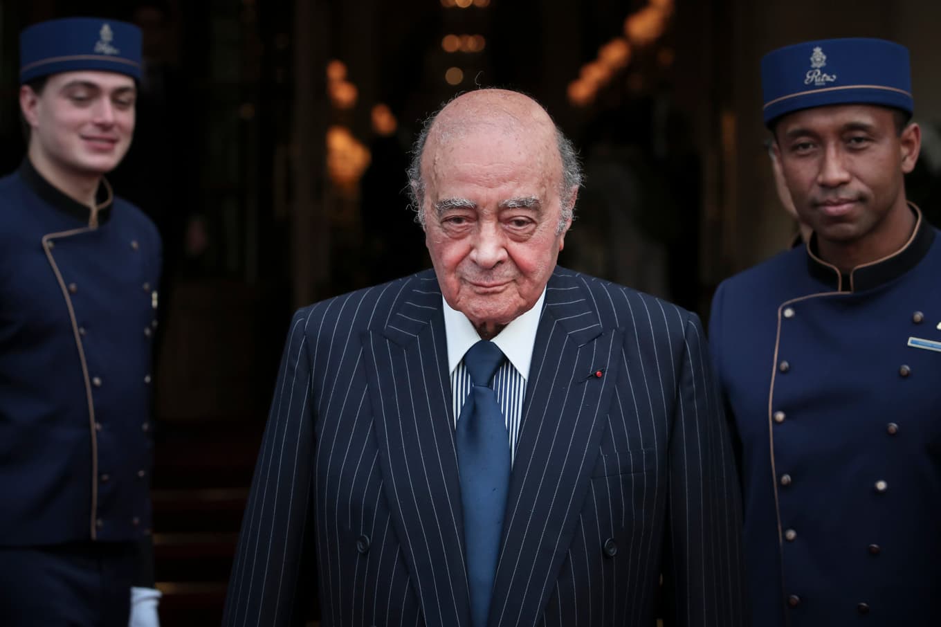 Londonvaruhuset Harrods tidigare ägare Mohamed al-Fayed, på bild från 2016. Foto: Kamil Zihnioglu/AP/TT