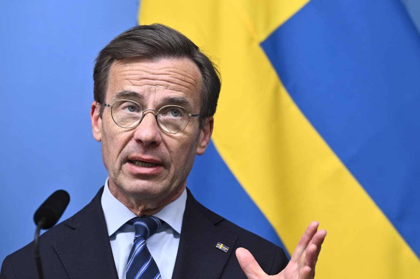 Moderatledaren, statsminister Ulf Kristersson. Arkivbild. Foto: Fredrik Sandberg/TT