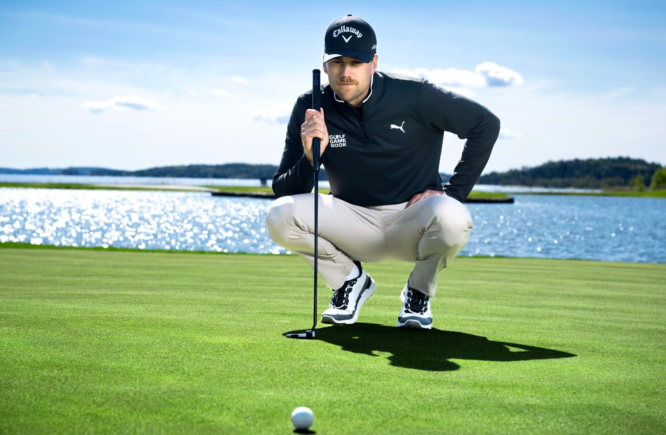 Mikael Lindberg gör så här långt en stark debut i PGA-mästerskapet. Foto: Claudio Bresciani/TT