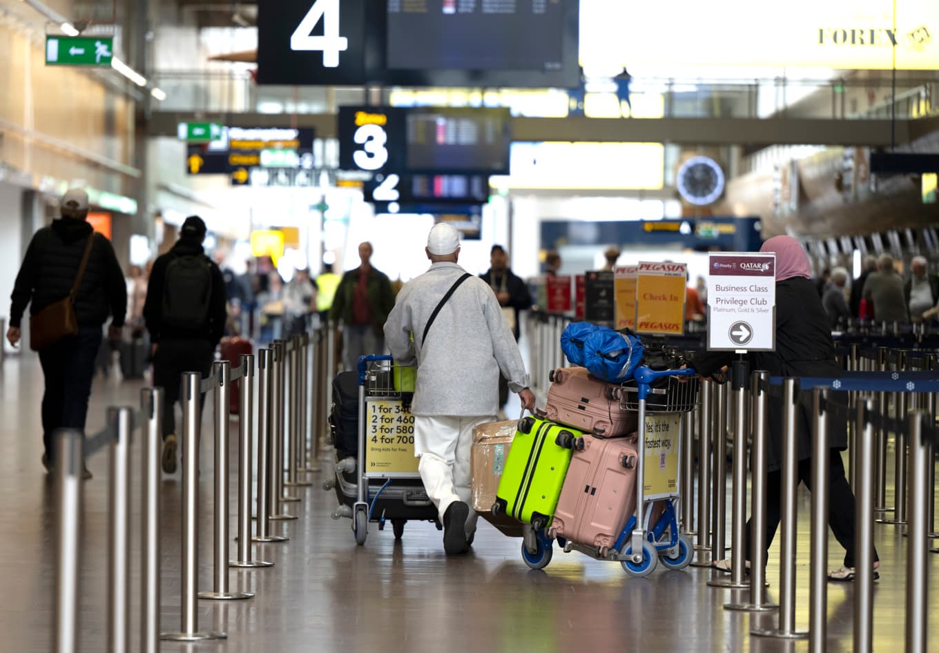 Svenska flygplatser informera och varna om den pågående smittspridningen av ebola. Arkivbild. Foto: Anders Wiklund/TT