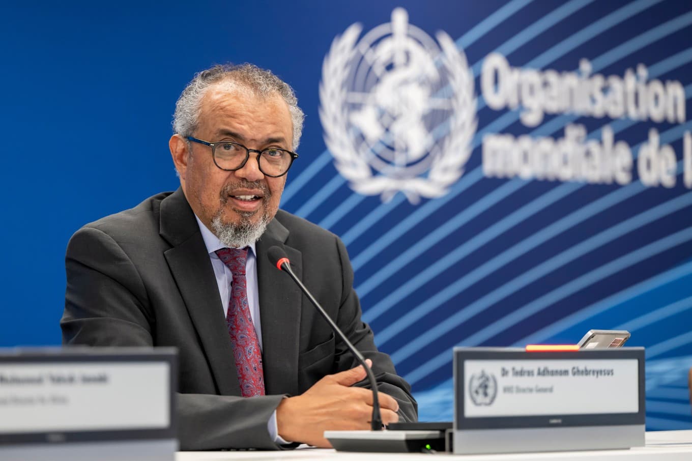 WHO:s generaldirektör Tedros Adhanom Ghebreyesus. Bild från tidigare i maj. Foto: Martial Trezzini/AP/TT