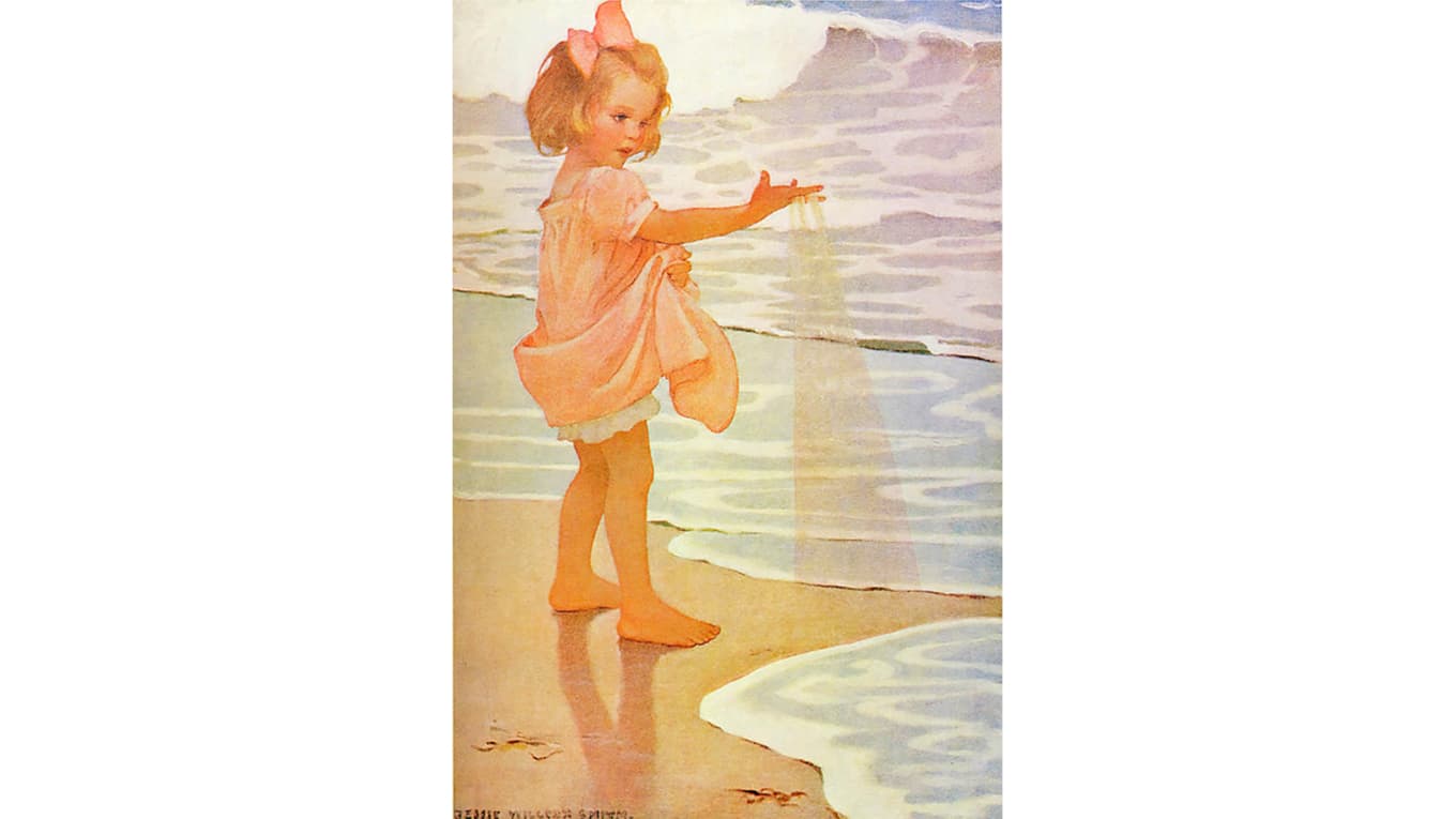 Om män­ni­skans frihet är ett problem för staten har staten blivit ett problem för människan. Målning av Jessie Willcox Smith (1863–1935). Foto: Okänd