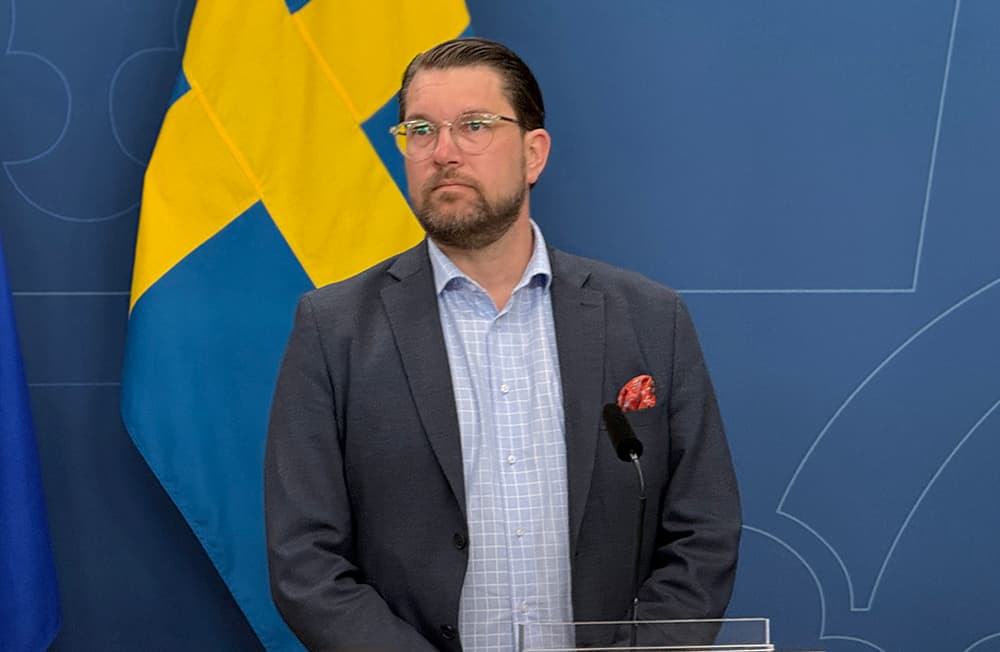 Jimmie Åkesson är nöjd när han summerar Tidösamarbetet. Mer återstår dock att göra, menar SD-ledaren. Foto: Staffan Erfors