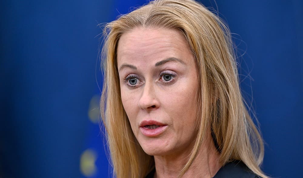 Katja Nyberg sparkas från polisen, trots att hon ännu inte är dömd i domstol. Foto: Henrik Montgomery/TT