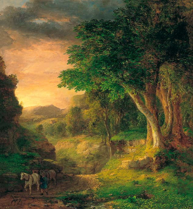 ”In the Berkshires”, 1850. George Inness, USA (1825–1894) . Foto: Wikimedia Commons