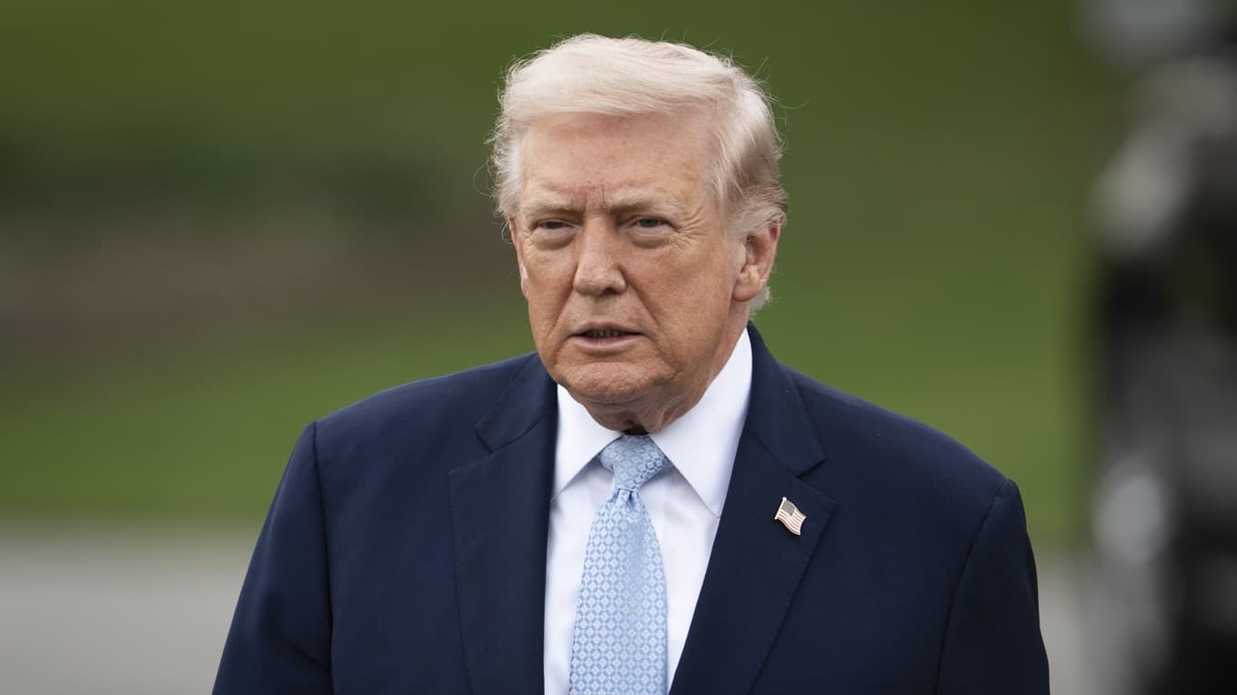 President Donald Trump stoppar insatsen i Hormuzsundet. Bild från tisdagen. Foto: Madalina Kilroy
