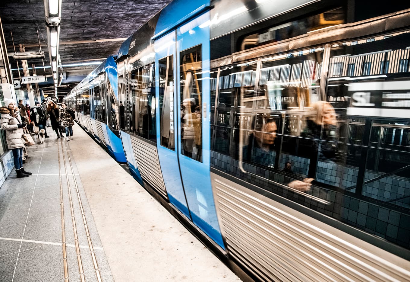Förseningar i tunnelbanan. Arkivbild. Foto: Tomas Oneborg/SvD/TT
