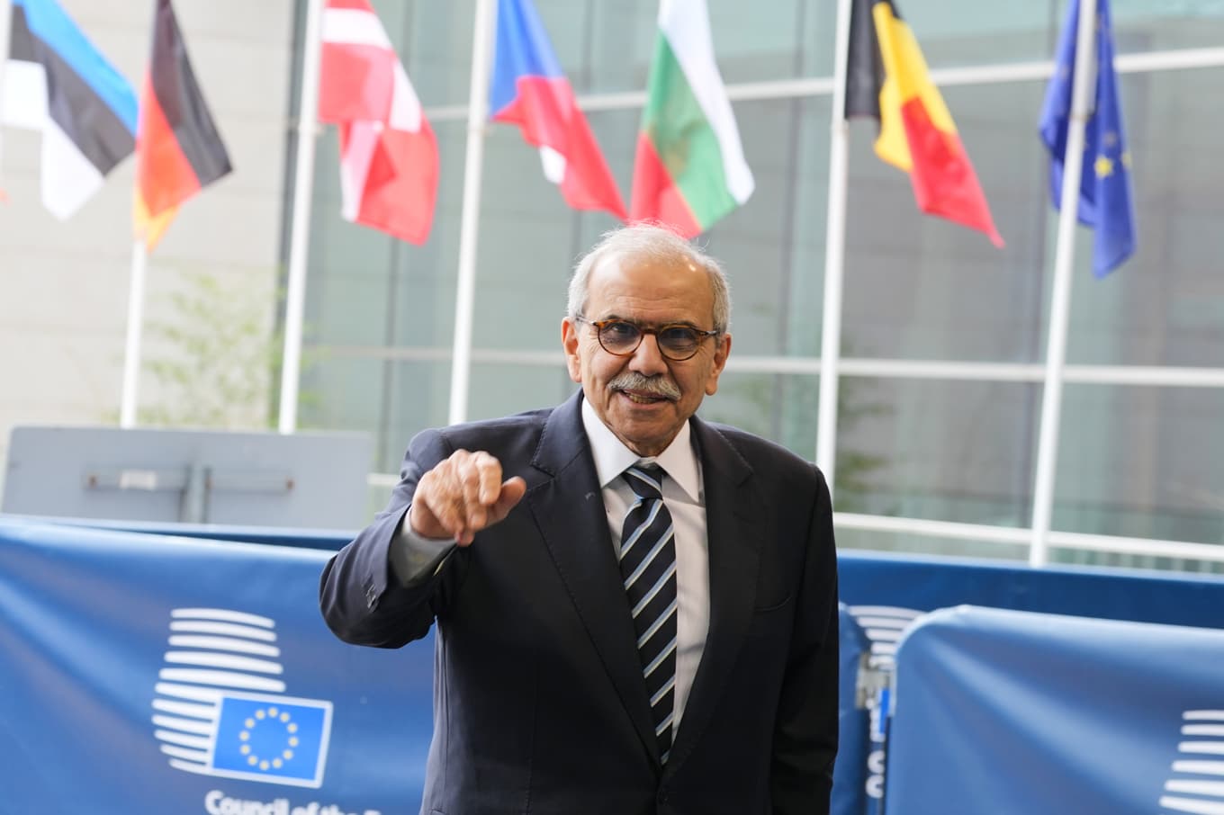 Libanons premiärminister Nawaf Salam under ett besök i Bryssel. Arkivbild. Foto: Virginia Mayo  /AP/TT