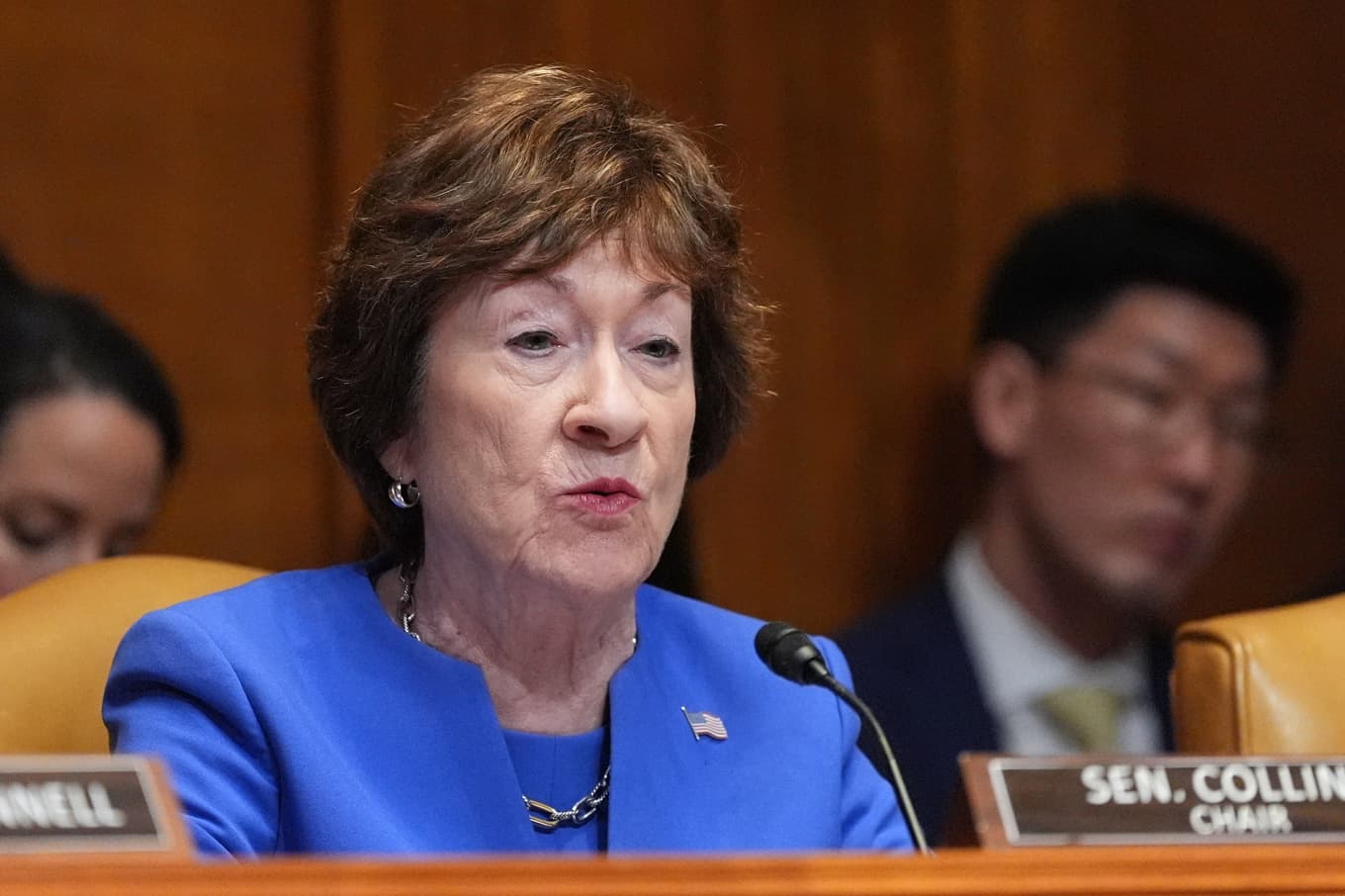 Republikanen Susan Collins var en av dem som röstade med Demokraterna. Arkivbild. Foto: Alex Brandon/AP/TT
