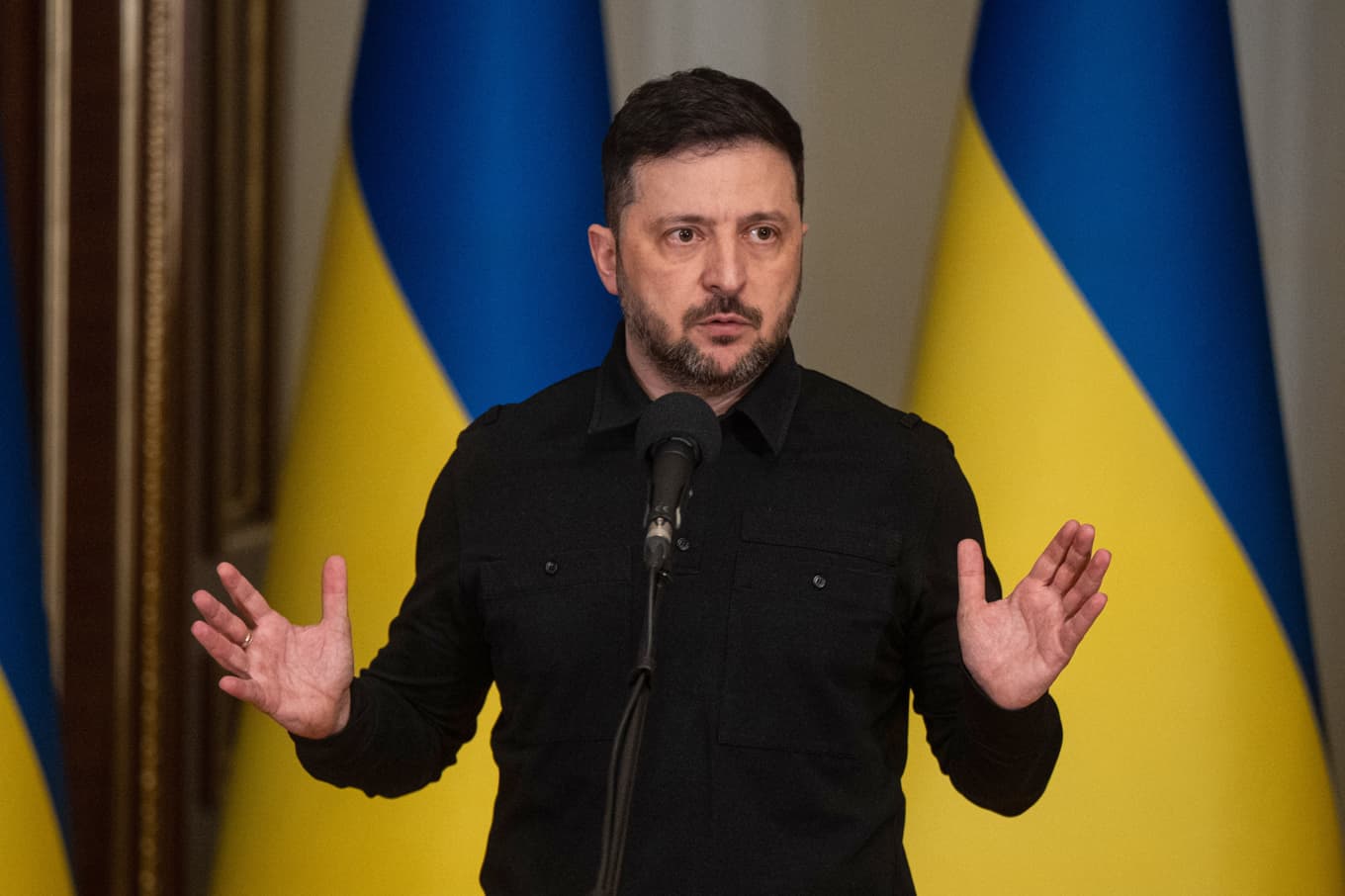 Ukrainas president Volodymy Zelenskyj. Arkivbild. Foto: Danylo Antoniuk /AP / TT