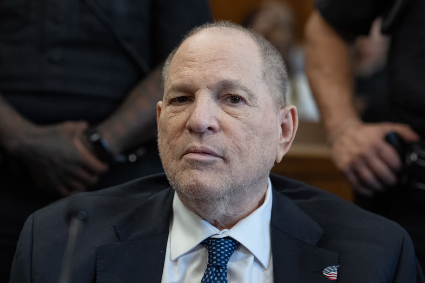 Harvey Weinstein slipper rättegång för våldtäktsanklagelser mot en skådespelare 2013. Foto: Barry Williams/AP/TT