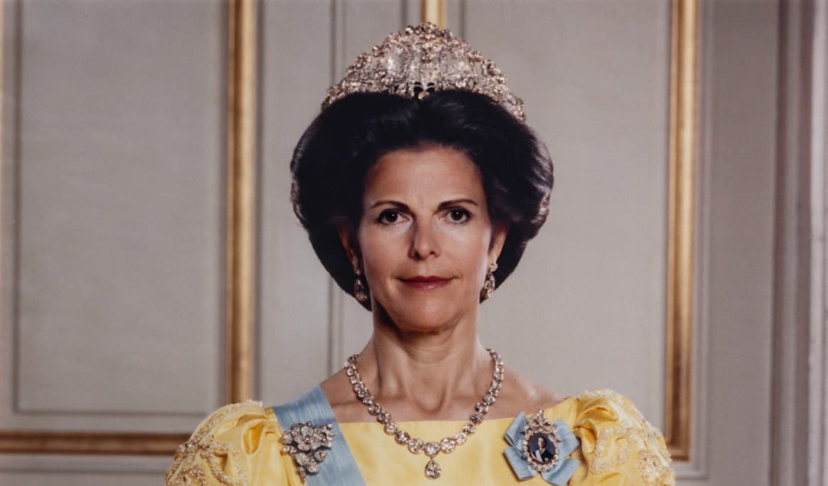 Bildtext: Hennes majestät drottning Silvia 1993. Foto: Hans Hammarskiöld