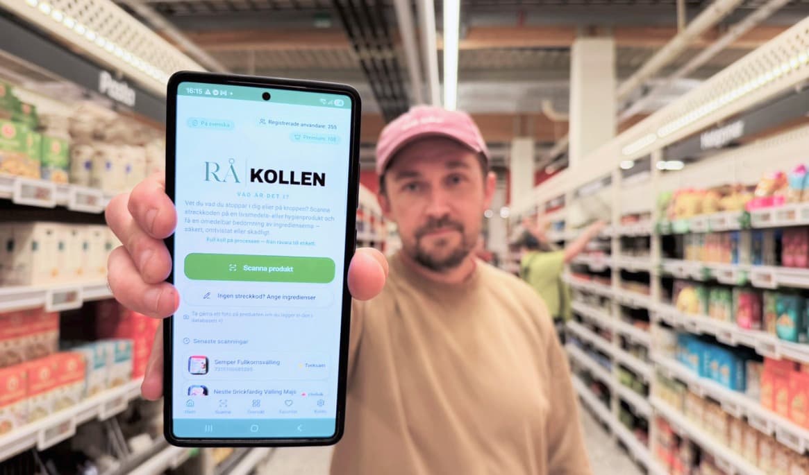 Tobias Hietala vill öka konsumenters medvetenhet om hälsosam kost och forskningsläget kring tillsatser. Foto: Privat