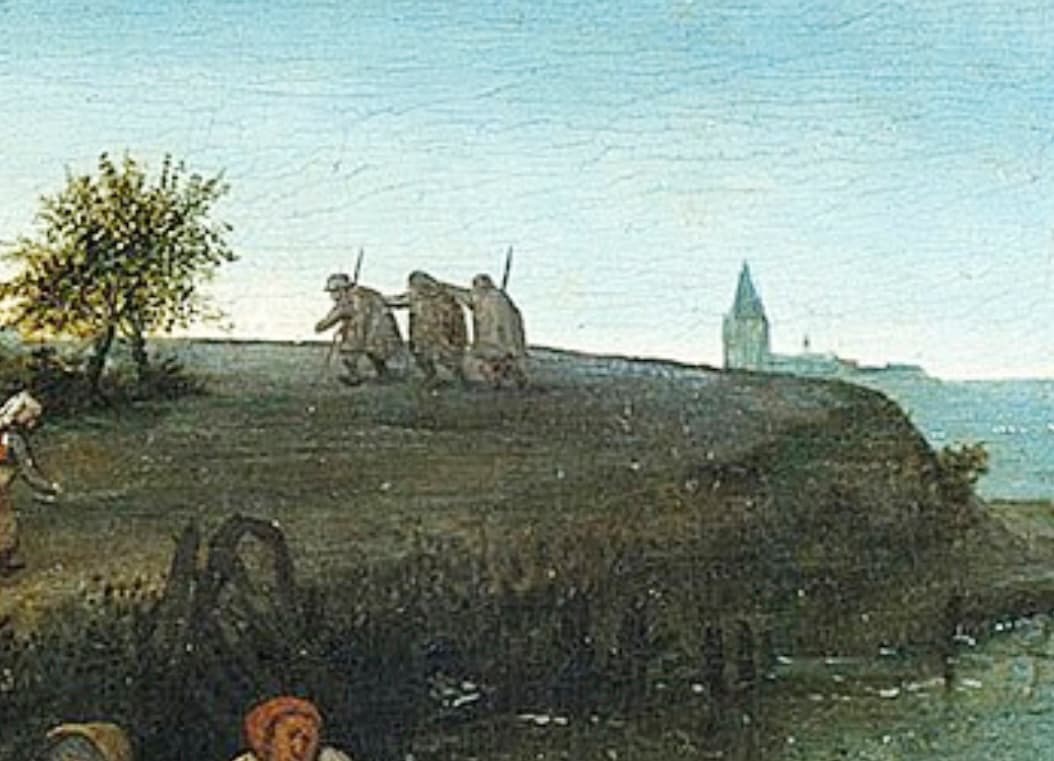 Detalj av Pieter Bruegel den äldres målning ”Flamländska ordspråk”, 1559. Foto: Wikimedia Commons