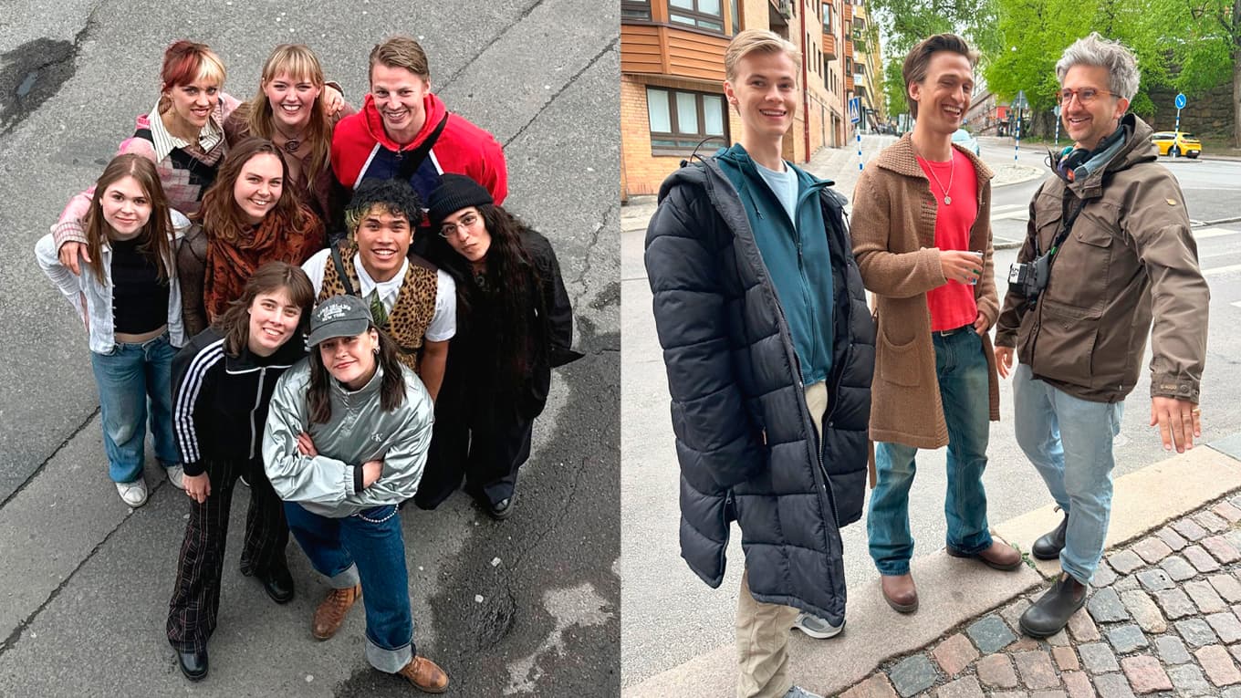 ”Poly” – en av de nya drama­serier med unga i centrum  som just nu spelas in. Foto: Malin LQ/SVT
