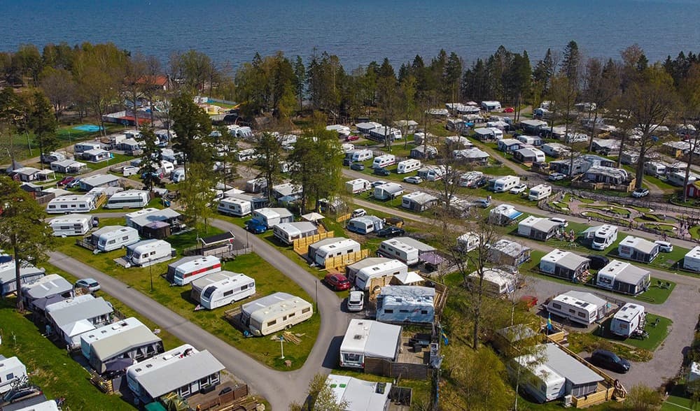 Här ser vi Ursand Resort & Camping utanför Vänersborg. Foto: Pressbild/Svensk Camping