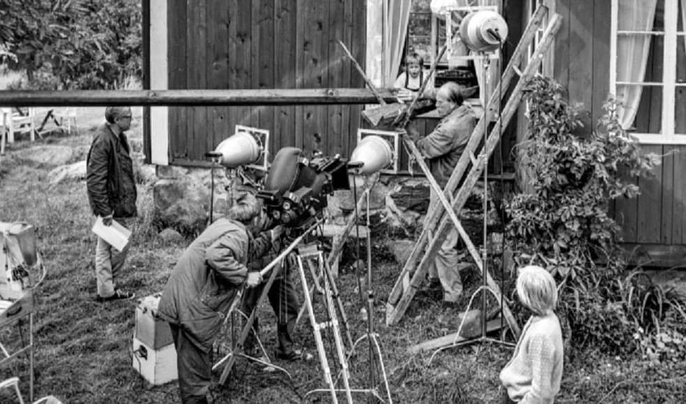 Foto från inspelningen av ”Vi på Saltkråkan” från 1963. Foto: Public Domain