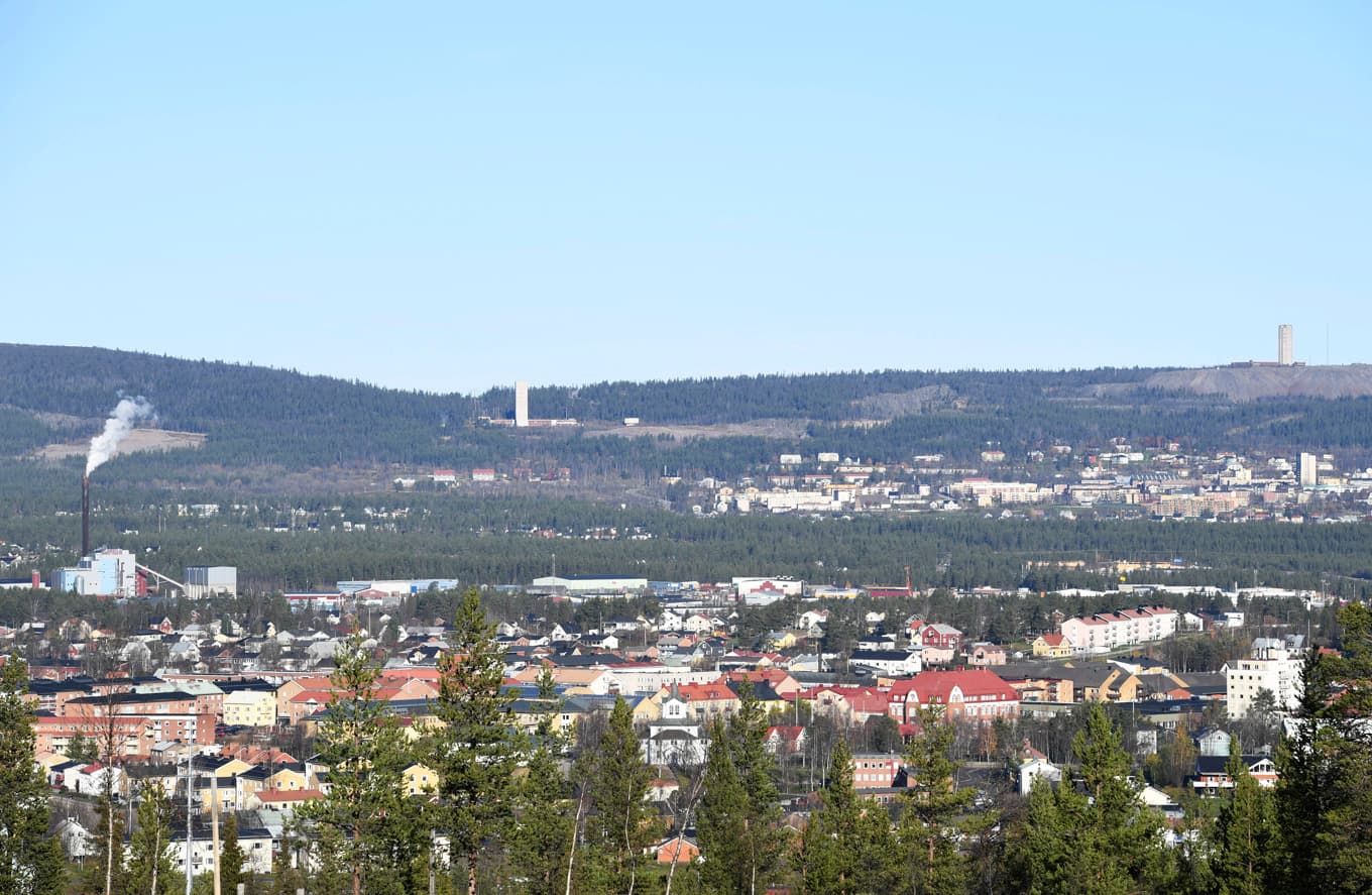 Gällivare och grannsamhället Malmberget. Arkivbild. Foto: Fredrik Sandberg/TT