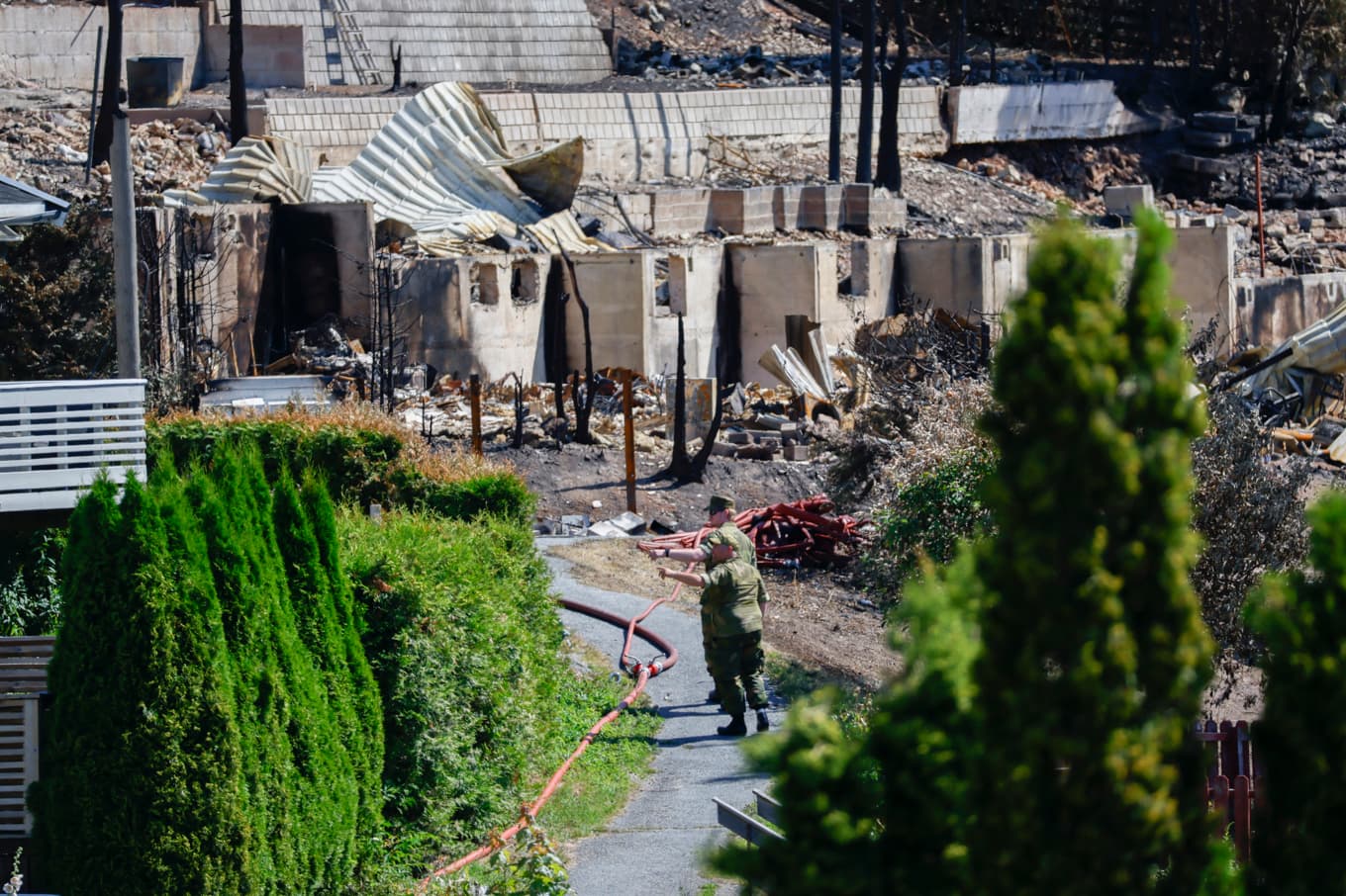 Läget i Drammen bedöms nu vara under kontroll. Foto: Frederik Ringnes