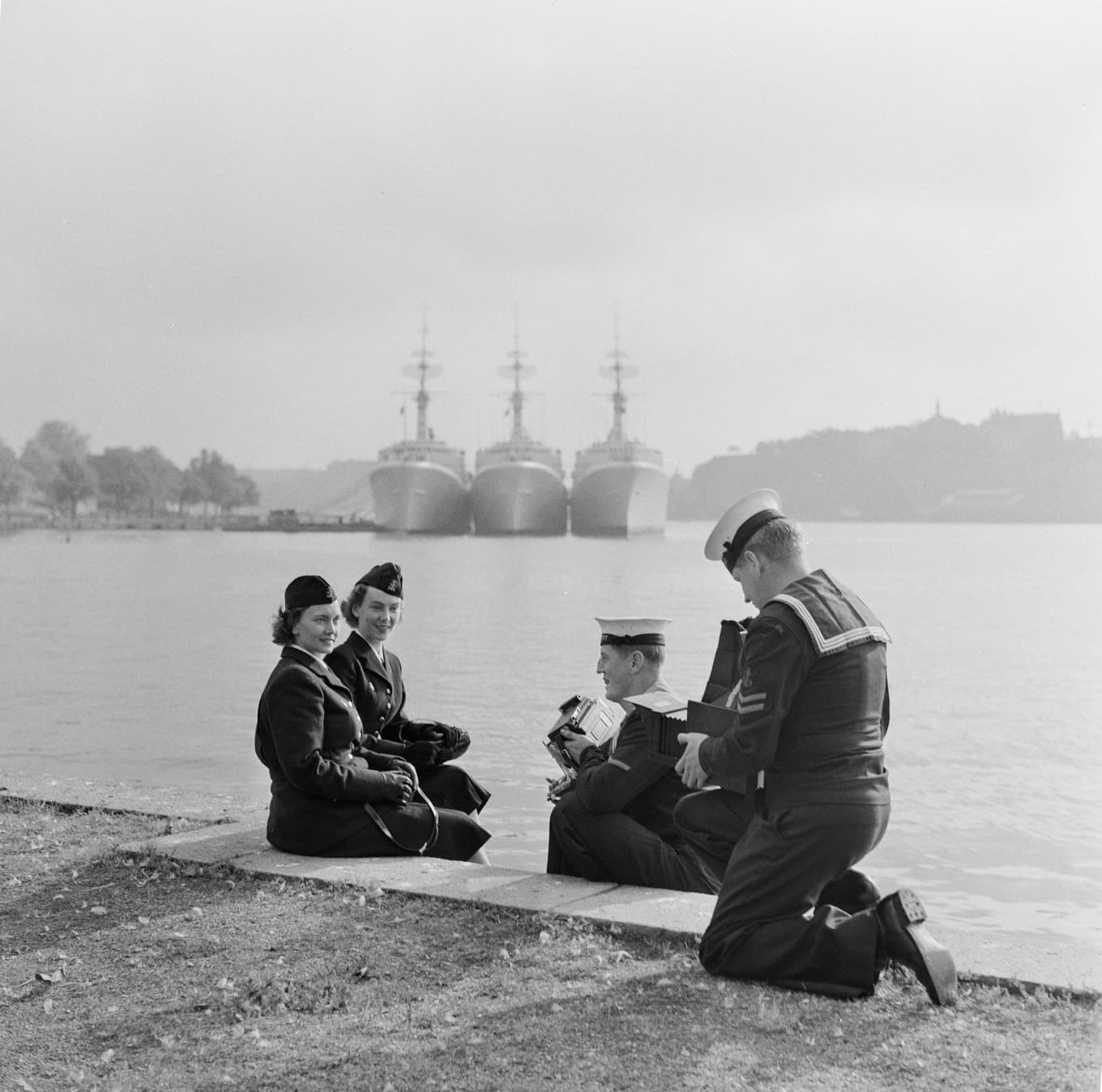 Nordiska museet och SMMTF digitaliserar fotosamlingar och stärker den nationella kultur- arvsberedskapen. Foto: Sjöhistoriska museets arkiv, SMMTF