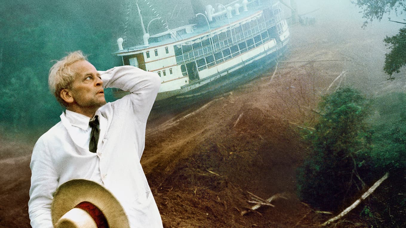Klaus Kinski som Fitzcarraldo i Herzogs film med samma namn som sänds i SVT2 på lördag. foto: Nonstop Entertainment