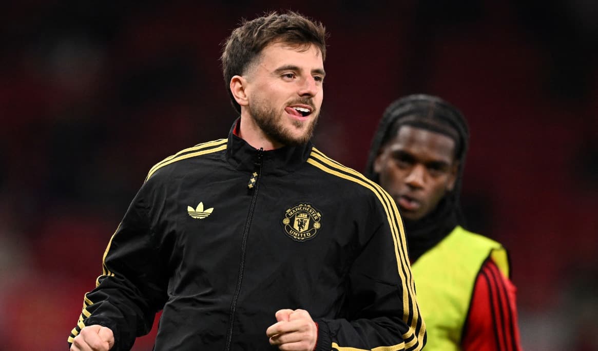Manchester Uniteds mittfältare Mason Mount. Foto: Peter Powell/AFP via Getty Images