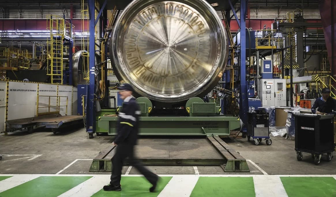 Det franska atomenergibolaget Framatome driver den ryskstödda bränslefabriken i tyska Lingen. Foto: Jeff Pachoud/AFP via Getty Images