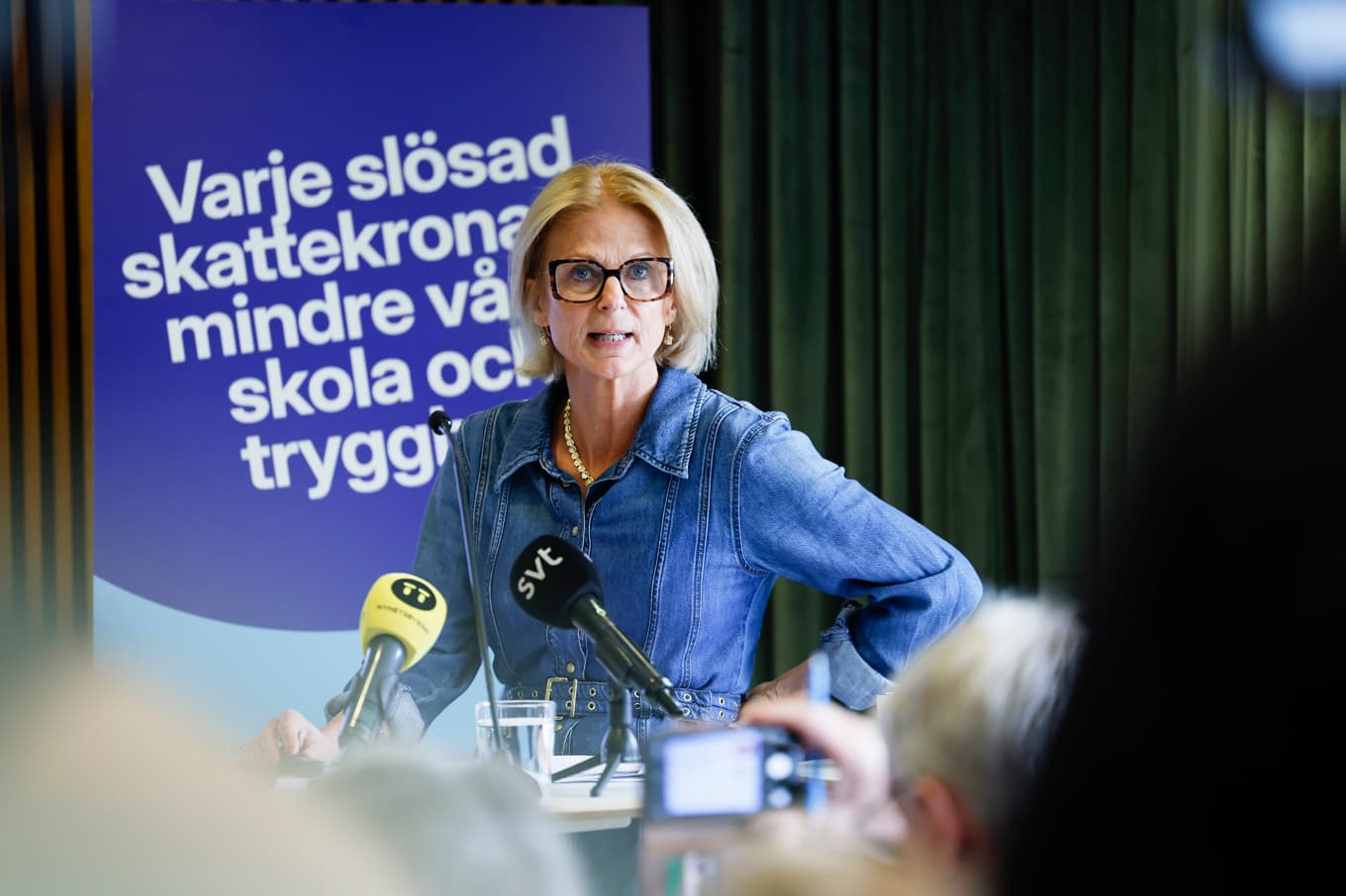 Finansminister Elisabeth Svantesson (M). Foto: Viktoria Bank/TT