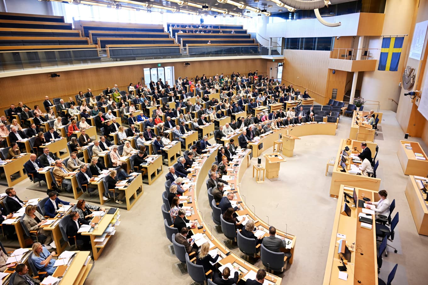 I morgon röstar riksdagen om åtta propositioner, de sista före valet. Arkivbild. Foto: Anders Wiklund/TT