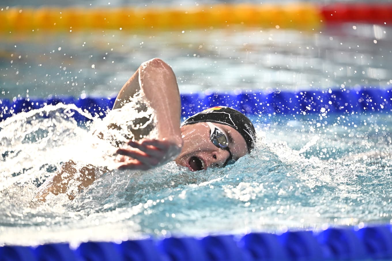 Tysken Johannes Liebmann satte nytt världsrekord på 1 500 meter fritt. Arkivbild. Foto: Christine Olsson/TT