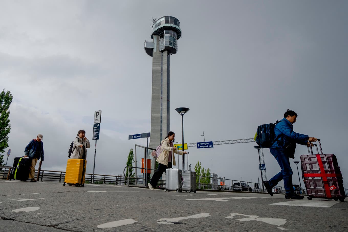 Flygledarna på Oslos flygplats Gardermoen tas ut i strejk på söndagen. Foto: Stian Lysberg Solum/NTB/TT