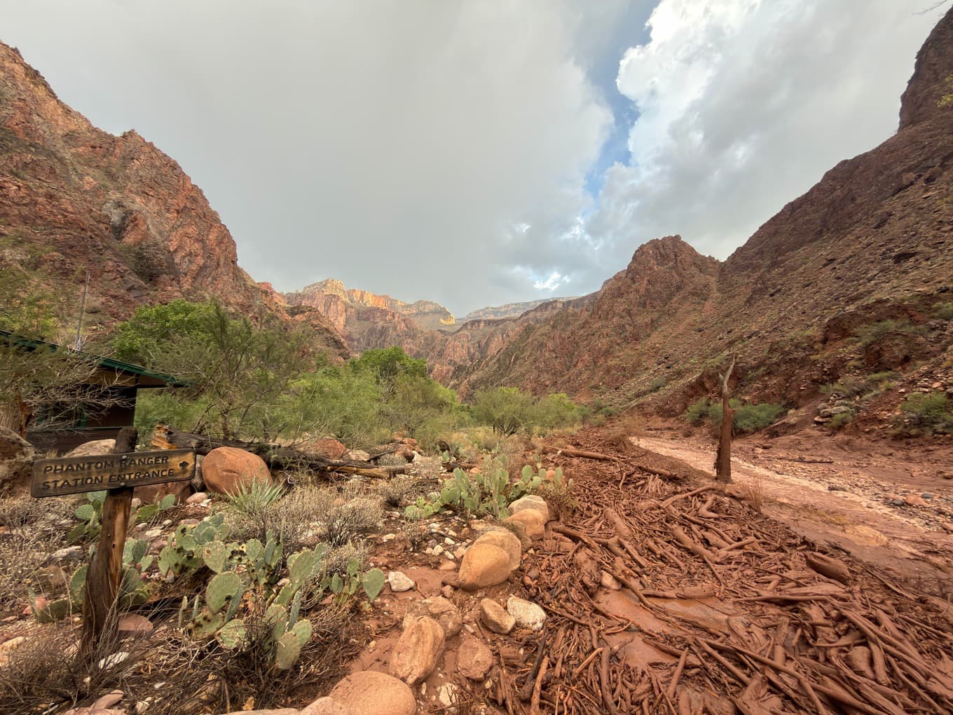 Grand Canyon i amerikanska Arizona har drabbats av en störtflod. Foto: Parth Desai via AP/TT