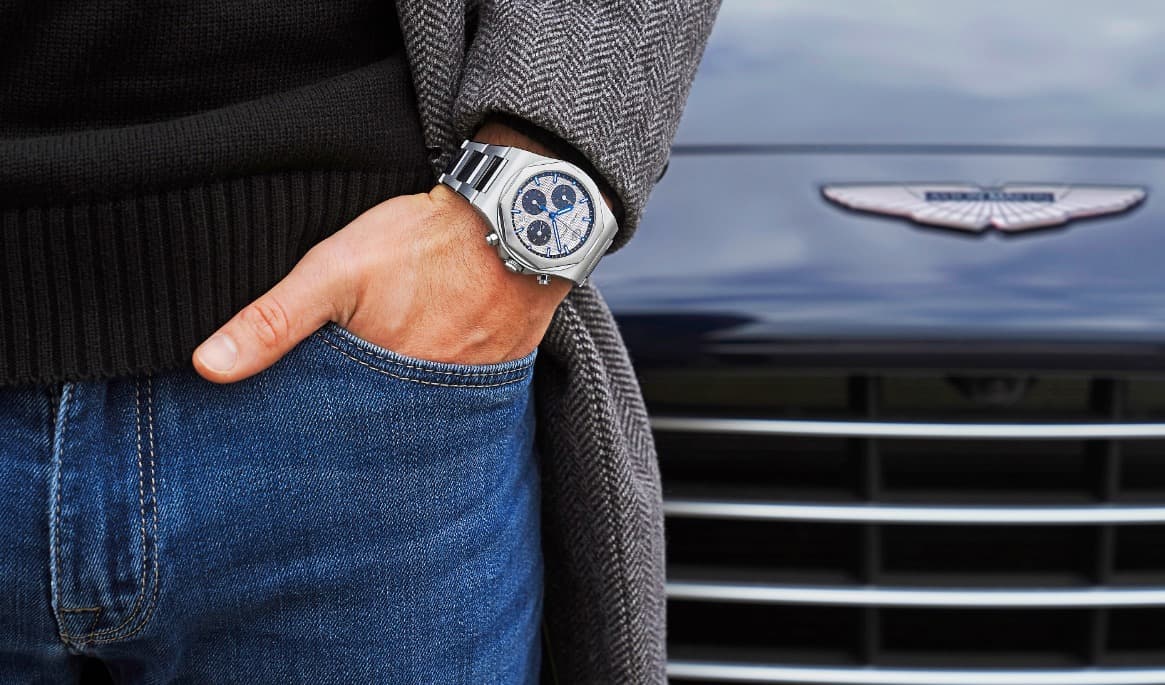 Klockor för bilentusiasten. Aston Martin och Girard-Perregaux. Foto: CNP