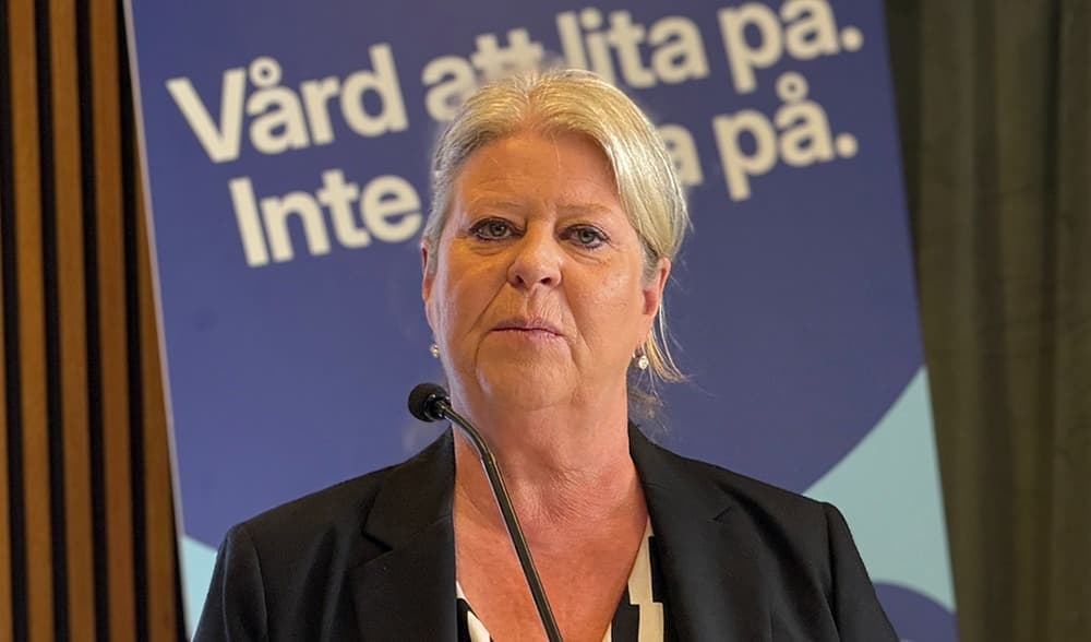 Socialtjänstminister Camilla Waltersson Grönvall (M) vill att patienterna ska slippa vänta. Foto: Staffan Erfors