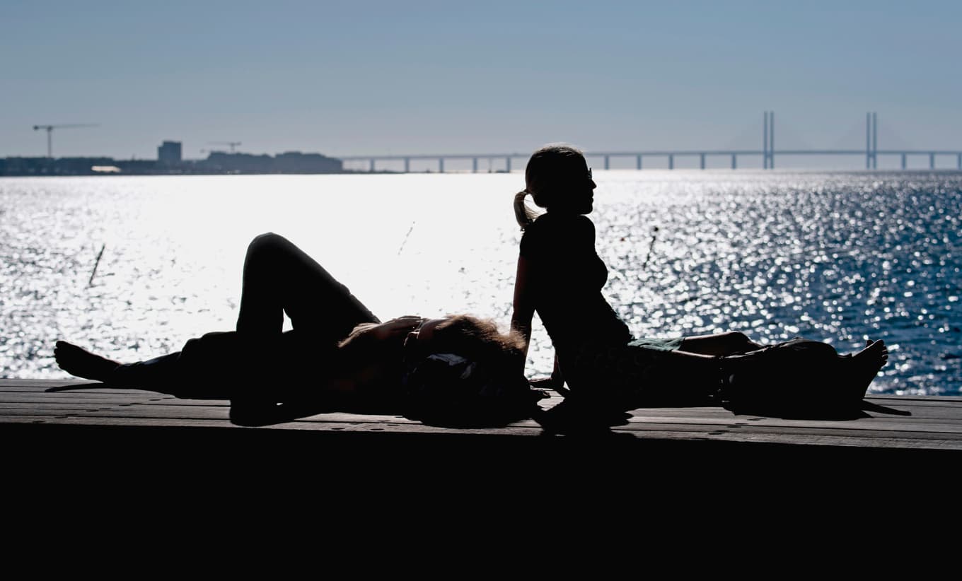 Efter rekordsommaren 2018 fick Malmö högsommarvärme även i september. Foto: Johan Nilsson/AFP/Getty Images