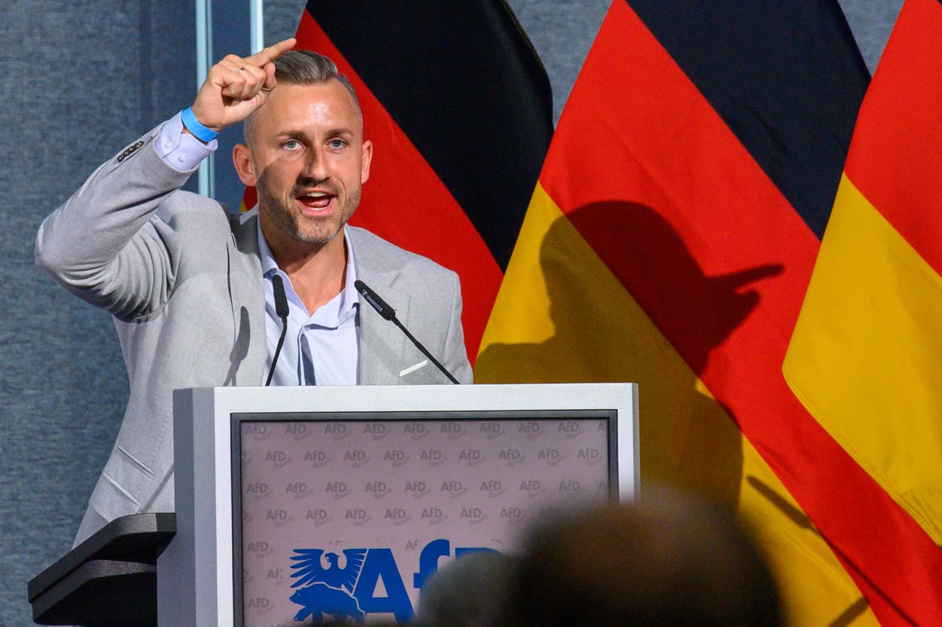 Ulrich Siegmund är toppkandidat för Alternativ för Tyskland (AFD) i söndagens delstatsval i Sachsen-Anhalt. Foto: Klaus-Dietmar Gabbert/AP/TT