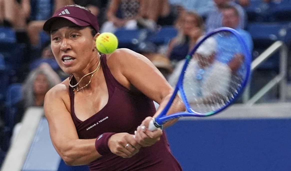 Jessica Pegula under matchen. Foto: Frank Franklin II/AP/TT