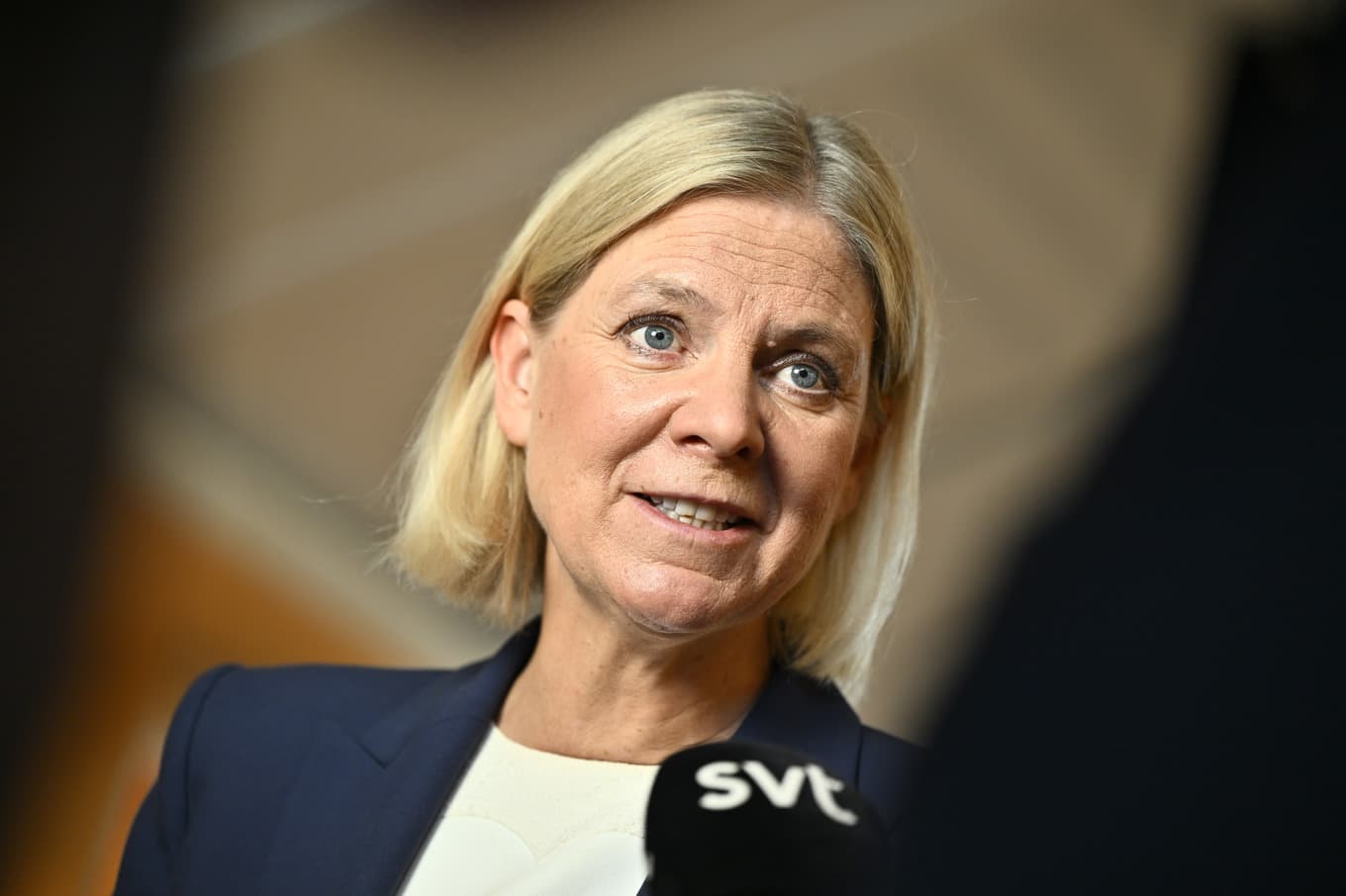 Socialdemokraternas partiledare Magdalena Andersson. Foto: Martin Pahlmblad/TT