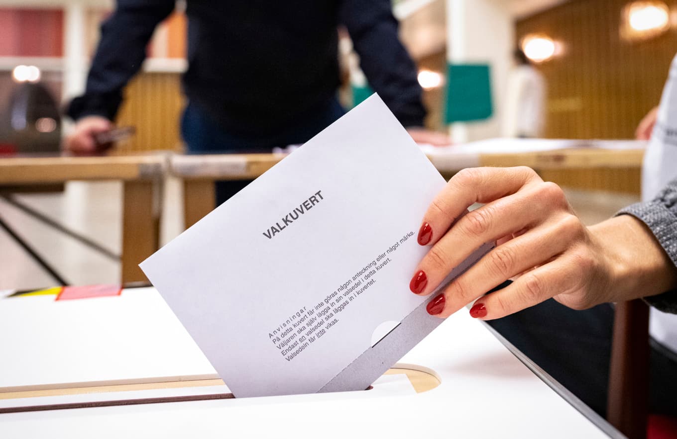 Över 3,6 miljoner förtidsröstade. Arkivbild. Foto: Johan Nilsson/TT