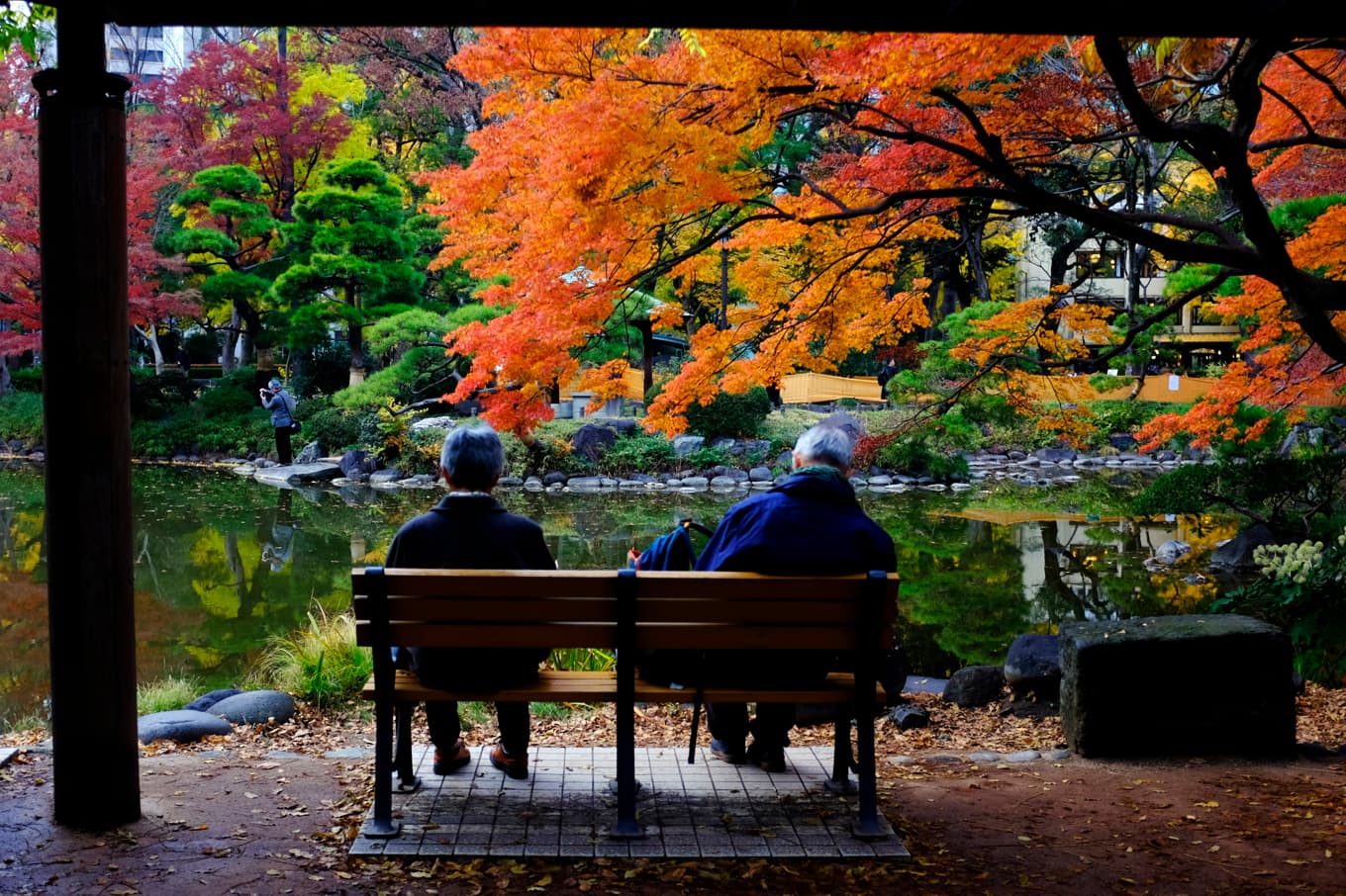 Ett äldre par i Japan. Arkivbild. Foto: Kiichiro Sato/AP/TT