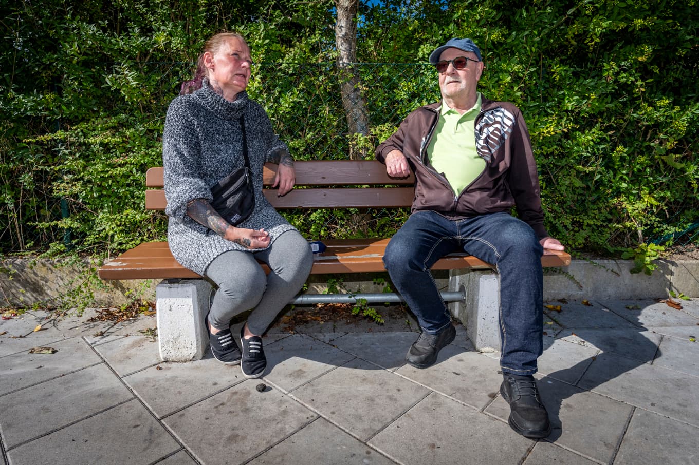 Helen Eklund och Kenneth Nielsen bor i Bjuvs kommun, där SD tappade stort. Hon röstade på SD och är förvånad över raset. Han, som aldrig röstat på SD, hade det på känn. Foto: Johan Nilsson/TT