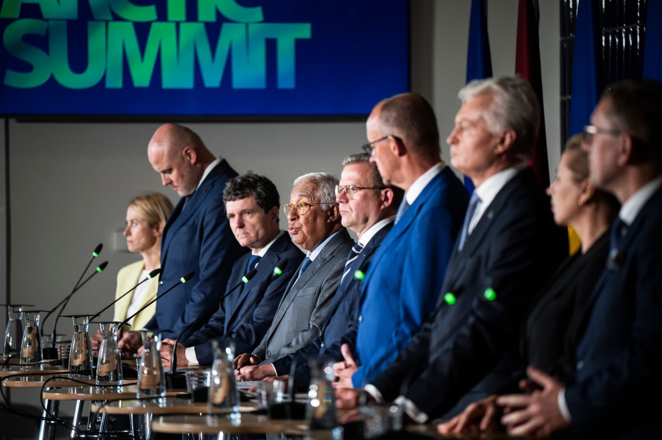I mitten av september hölls toppmötet European Arctic Summit i Rovaniemi i finländska Lappland. Det är oklart om det finns någon koppling till de brottsmisstänkta männen. Foto: Jouni Porsanger/AP/TT