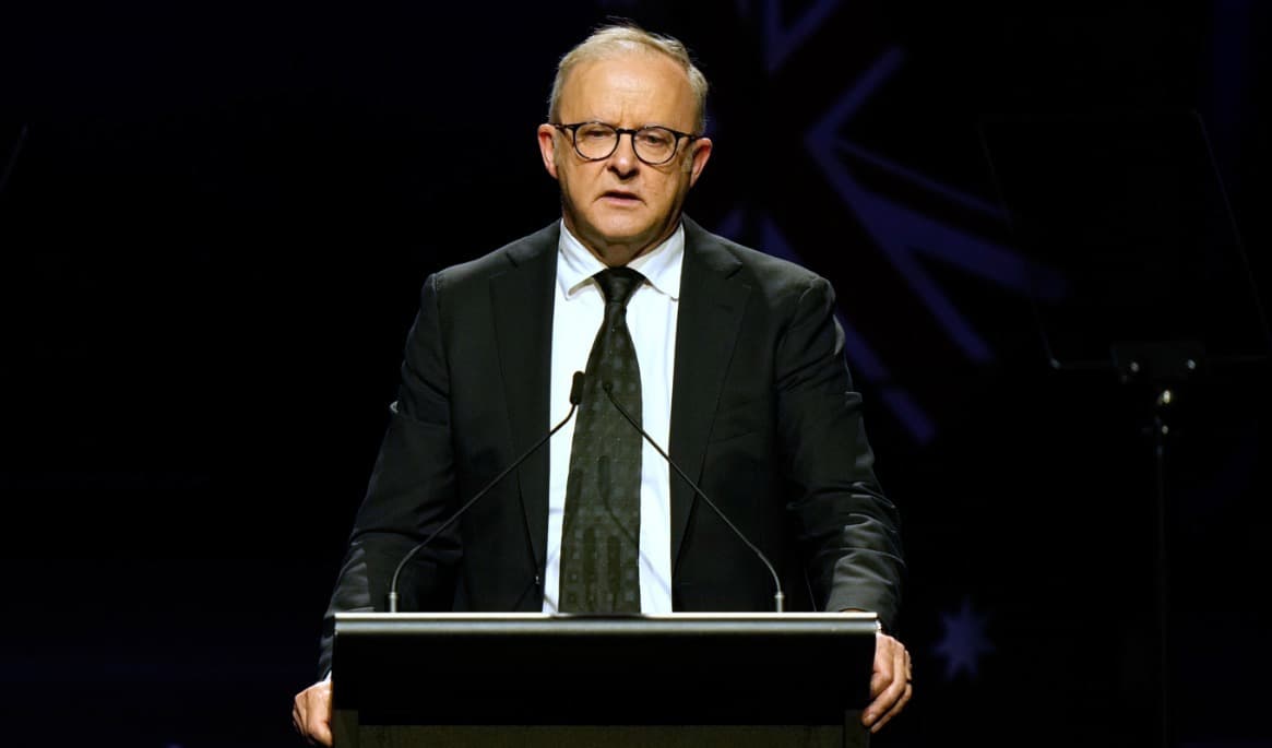 Australiens premiärminister Anthony Albanese. Arkivbild. Foto: Rick Rycroft/AP/TT