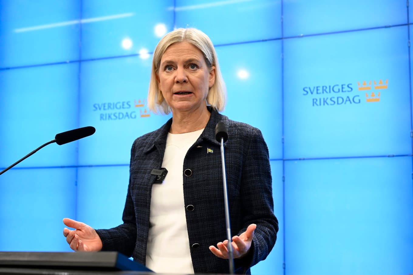 Socialdemokraternas partiledare Magdalena Andersson. Arkivbild. Foto: Jessica Gow/TT