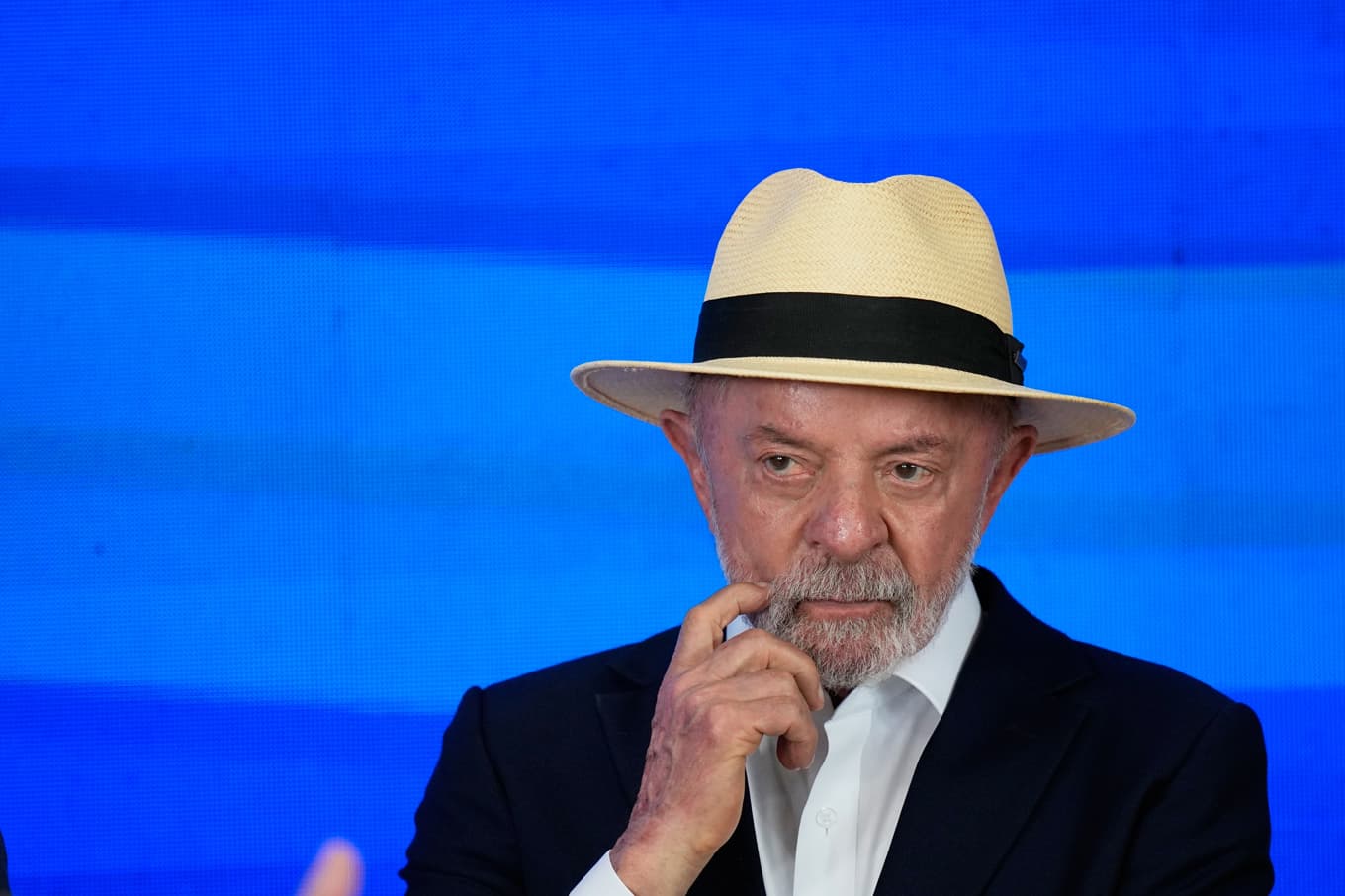 Brasiliens president Luiz Inácio Lula da Silva på en bild från förra veckan. Foto: Silvia Izquierdo/AP/TT