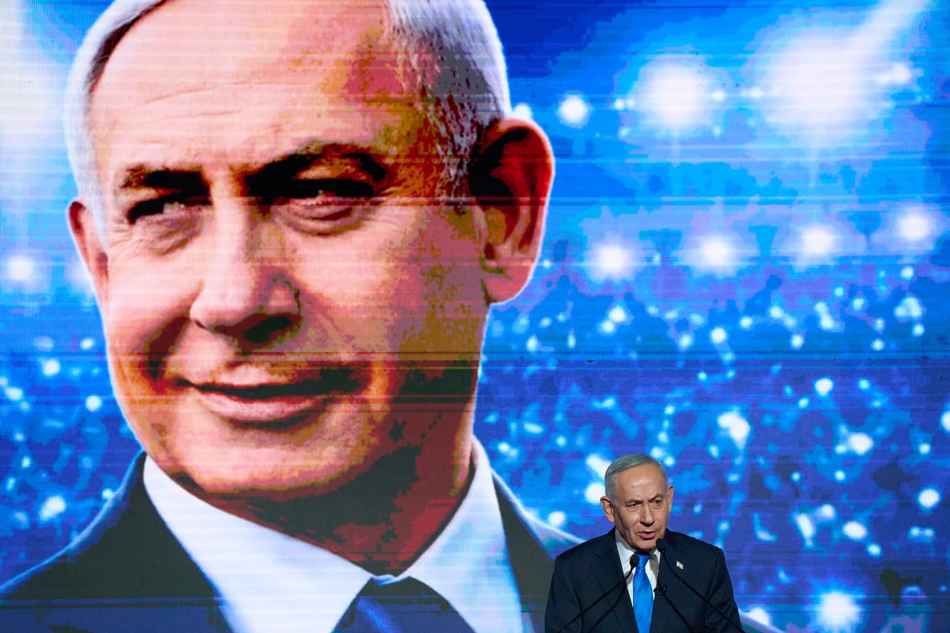 Israels premiärminister Benjamin Netanyahu fotograferad i Tel Aviv i mitten av september. Foto: Ariel Schalit/AP/TT