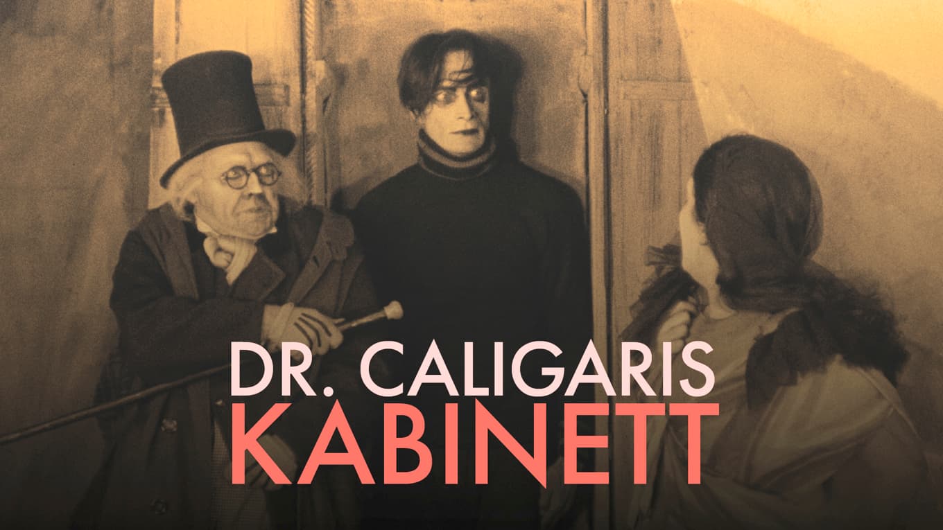 Dr Caligari (Werner Krauss) och Cesare (Conrad Veidt) i ”Dr Caligaris kabinett”. Foto: Axess Television